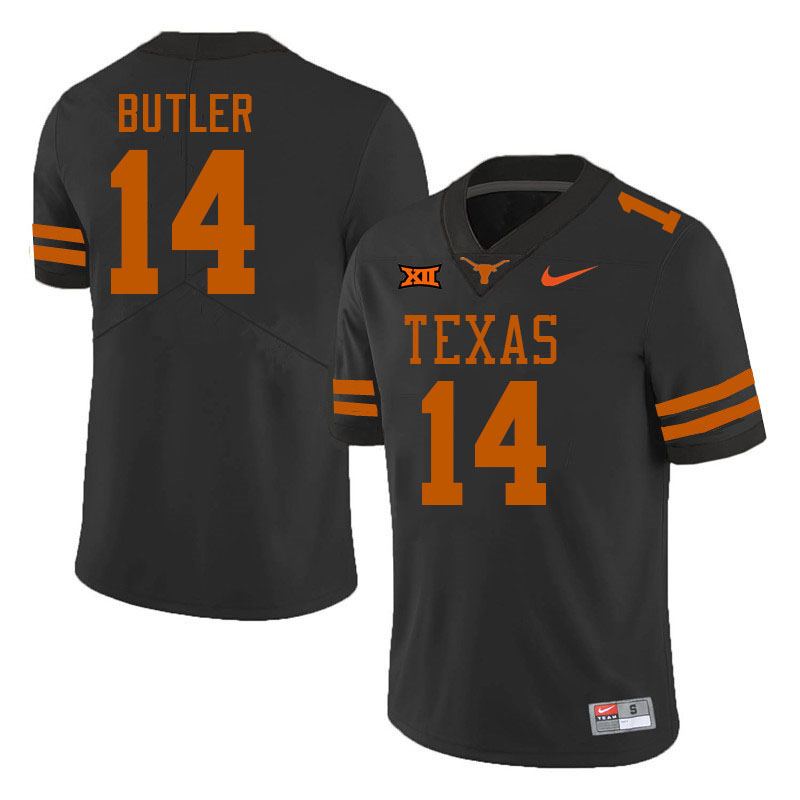 Men #14 Aaron Butler Texas Longhorns College Football Jerseys Stitched-Black